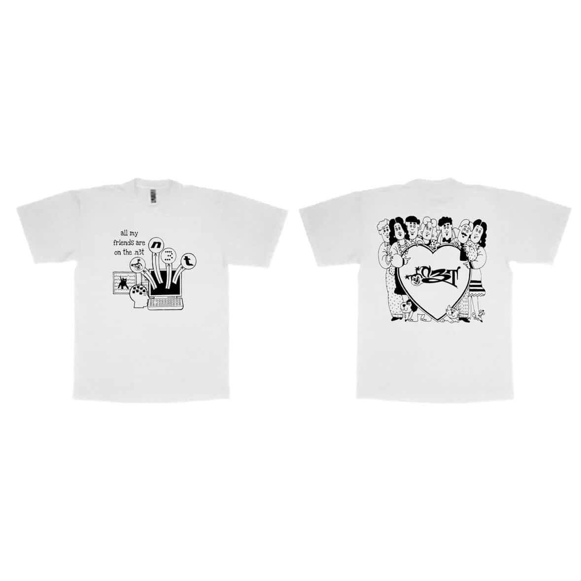 all my friends are on the .n3t t tshirt